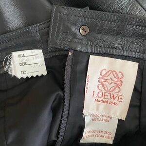 Loewe Leather Skirt